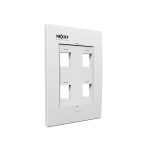 PLACA DE PARED NEXXT 4 PUERTOS BLANCA - AW160NXT04 04694
