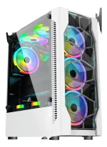 CASE 1ST PLAYER GAMING RAINBOW D4 S/FUENTE D4, RGB, BLANCO - 04930