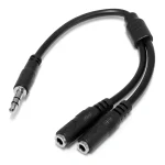 ADAPTADOR GENERICO DE PLUG 3.5MM A 2 JACK TIPO Y 02623