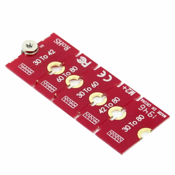 ADAPTADOR GENERICO D08-13 SSD M.2 FOR M.2 2230,2242,2260,2280 ROJO - 03868