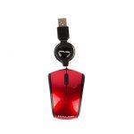 MOUSE RETRACTIL HALION AVENGER MINI RETRACTIL HA-480 USB ROJO - 02355