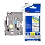 CINTA BROTHER TZE-251 24MM X 8M LAMINADO BLACK/WHITE 04341