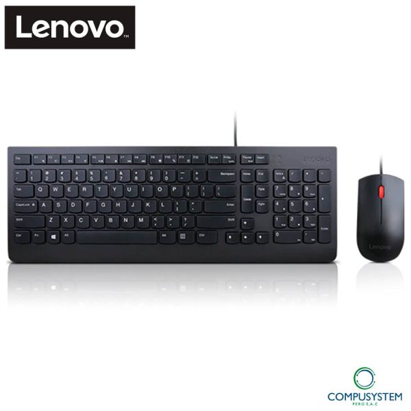 COMBO TECLADO Y MOUSE LENOVO ESSENTIAL 4X30L79915 NEGRO SM-8823 / SK-8823 - 03757
