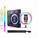 ARO LED GENERICO TIK TOK MJ26 CM RGB COLORES+TRIPODE 2.10M 2.10M - 02994
