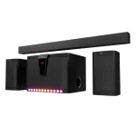 BARRA DE SONIDO KLIP-X KSB-500 BT 5.1CH NEGRO/PLATA - 02322