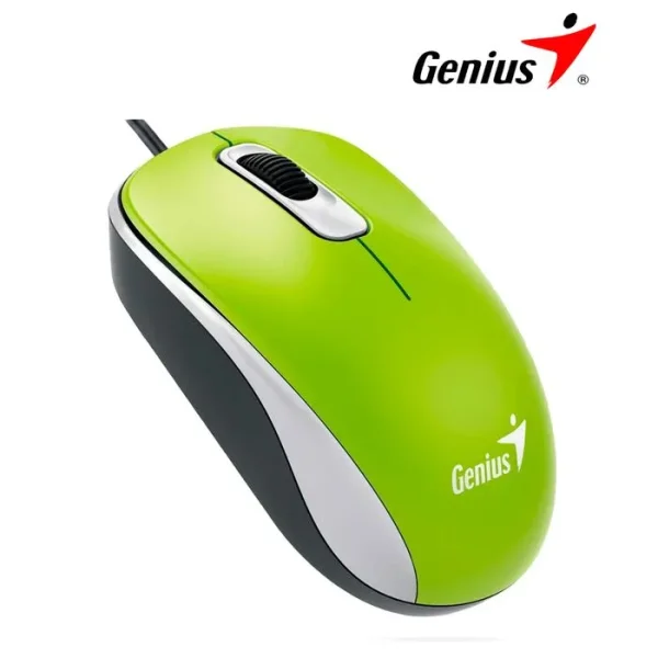 MOUSE OPTICO GENIUS DX-110 USB 1000 DPI GREEN - 03229