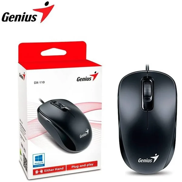 MOUSE OPTICO GENIUS DX-101 USB 1200DPI NEGRO 05443